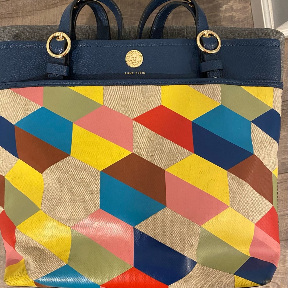 1980’s vintage Anne Klein patchwork purse
